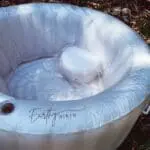 Comfortable birth pool providing a calming and supportive environment for water births.