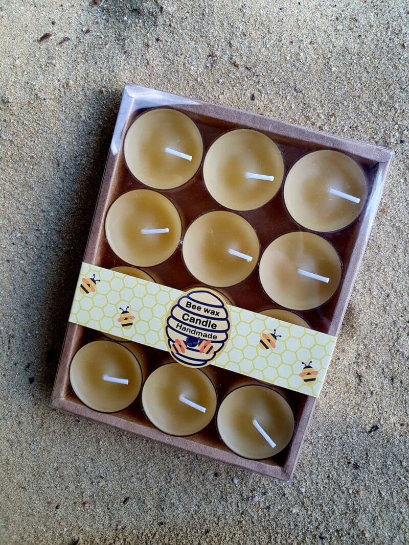 Beeswax Tealight Candles (12 pack) Earthy Birth