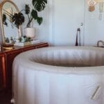 earthy birth pool hire white birthing pool homebirth home birth freebirth midwife doula baby newborn