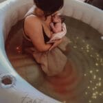 earthy birth pool hire white birthing pool homebirth home birth freebirth midwife doula baby newborn