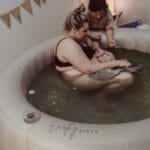 earthy birth pool hire white birthing pool homebirth home birth freebirth midwife doula baby newborn